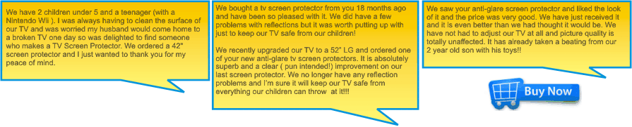 AntiGlare TV Screen Protectors and Original TV Screen Protectors